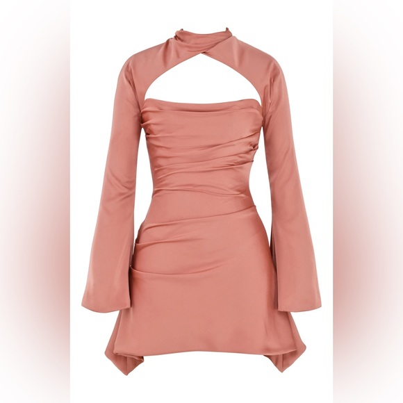 ❤️ NWT House of CB Toira Satin Corset Minidress Size S - Picture 3 of 5